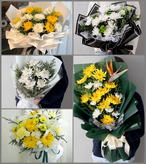 山东济宁曲阜市陵城镇朱庄村白事花束代送